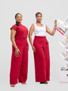 Wanjiru Pants - Wine red