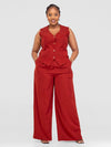 Sarah Pant Set - Rust Brown