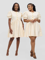 Roho Dress - Cream White