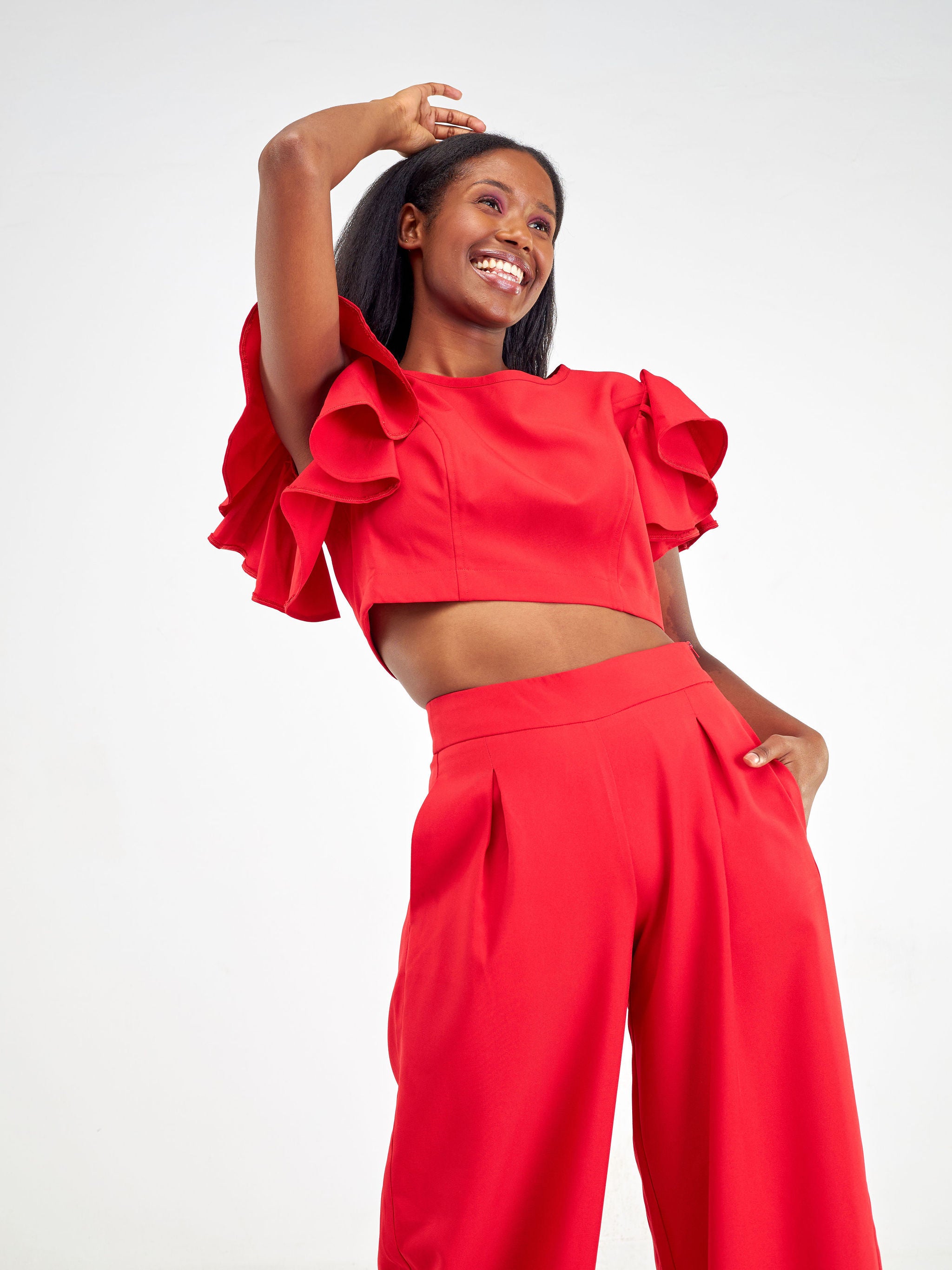 Izulu Latika Pants Set - Red