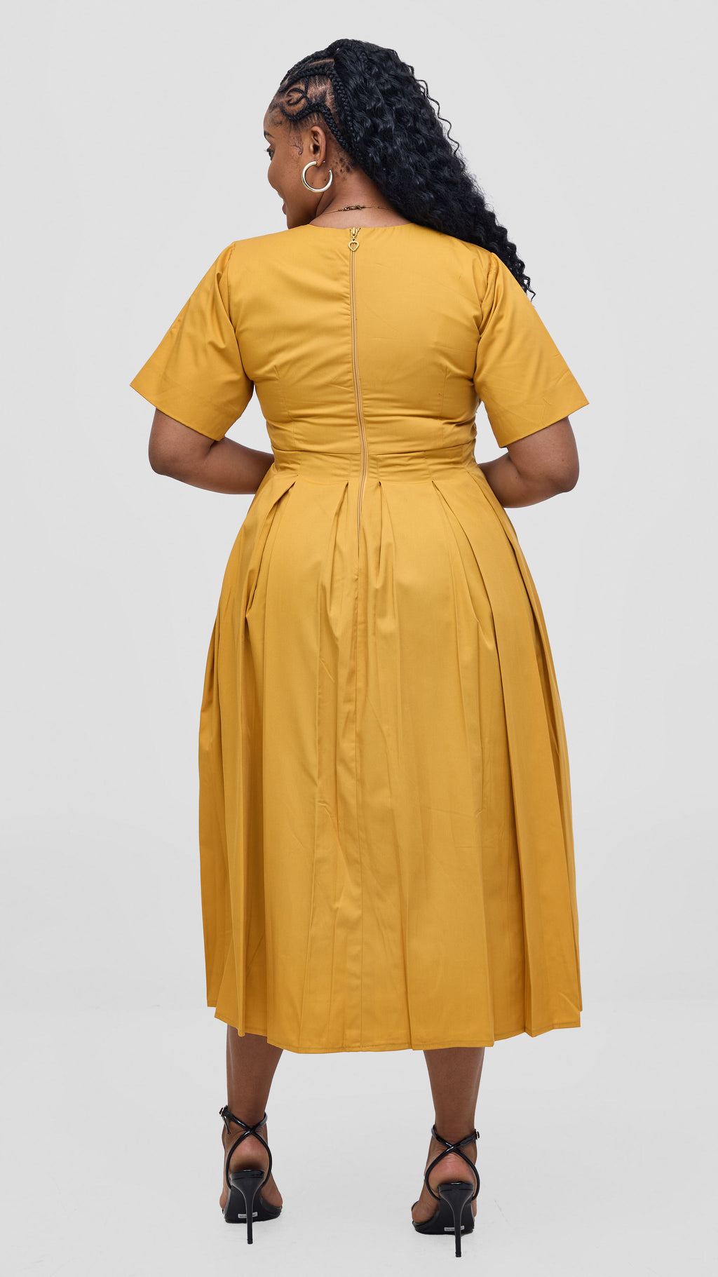 Maxwell Midi Dress - Mustard