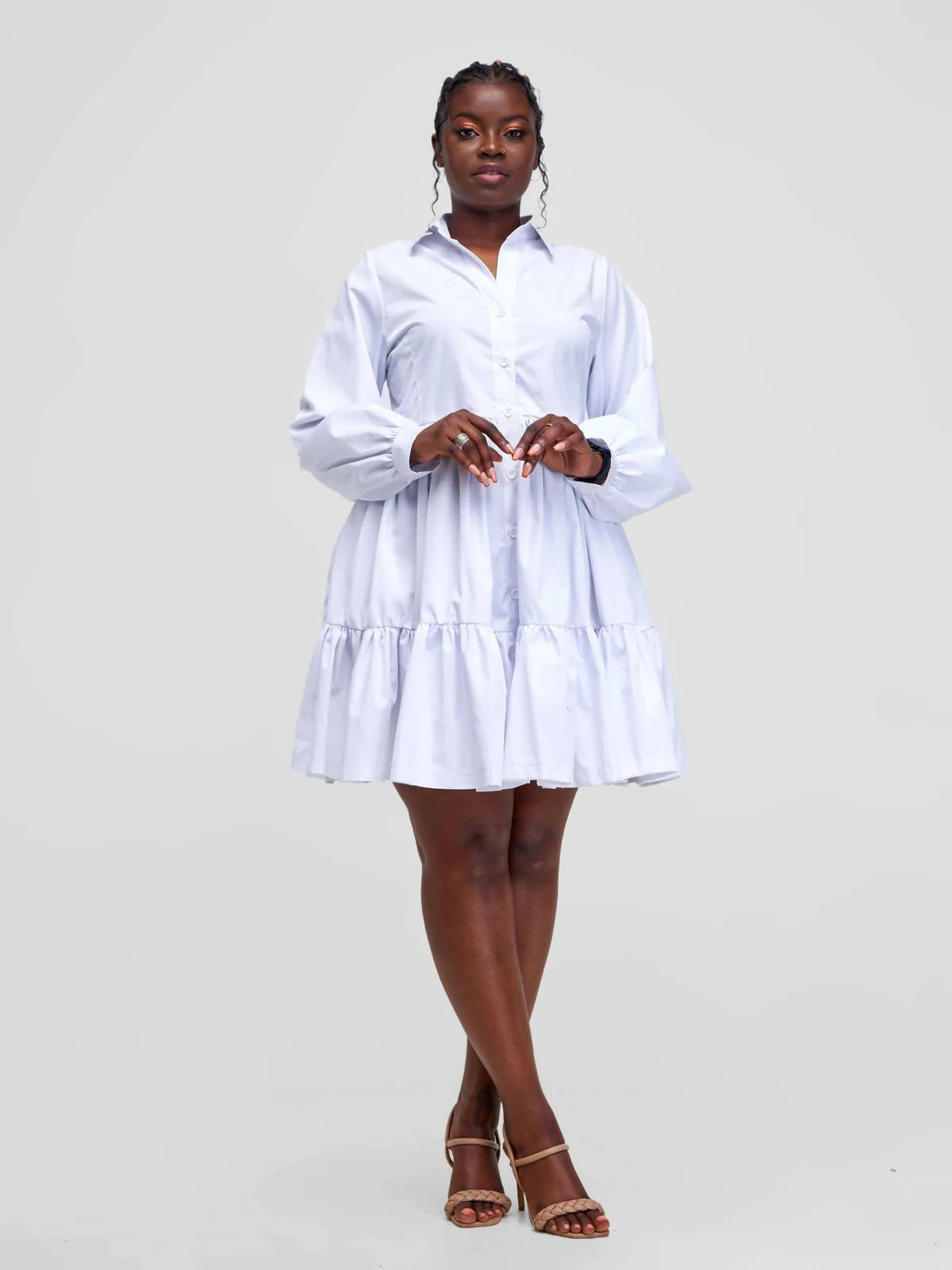 Kenderi Dress - White
