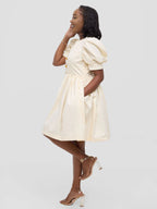 Roho Dress - Cream White