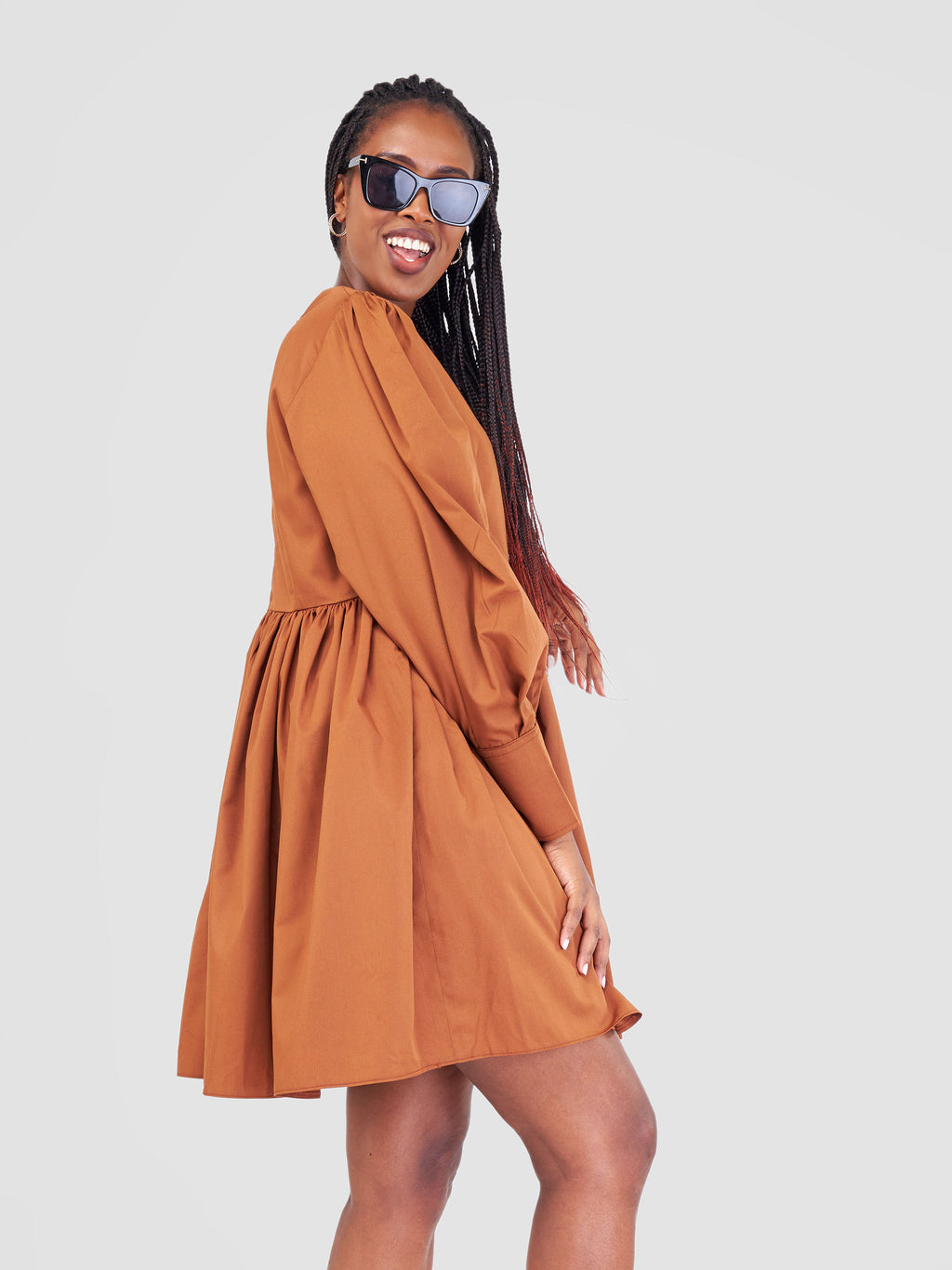 Izulu Doldol Dress - Cinnamon