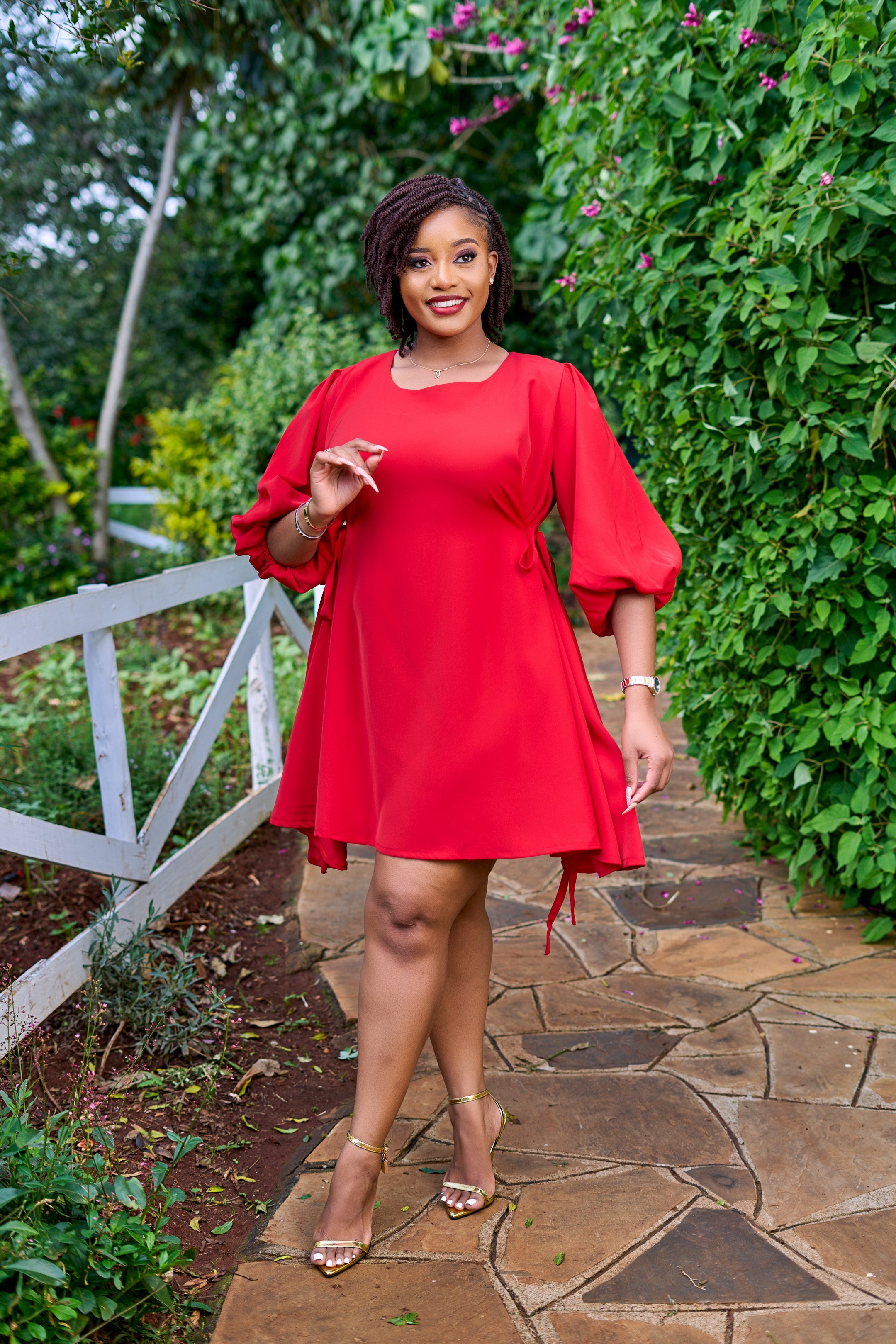Izulu Lamuu Dress - Crimson Rogue