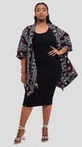 Izulu Magnum kimono - Black