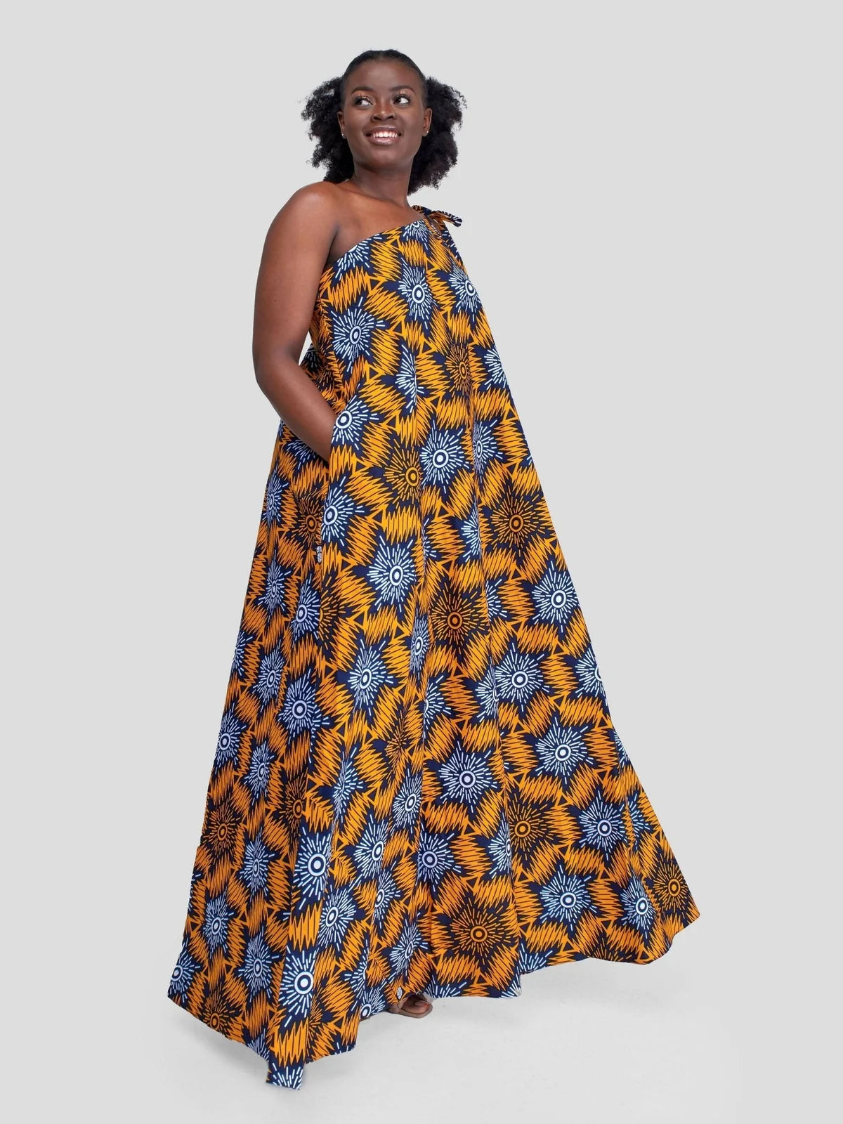 Malkia Dress - Yellow Print