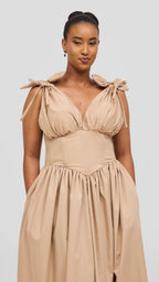 Wangechi Dress - Beige / Nude