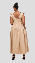 Wangechi Dress - Beige / Nude