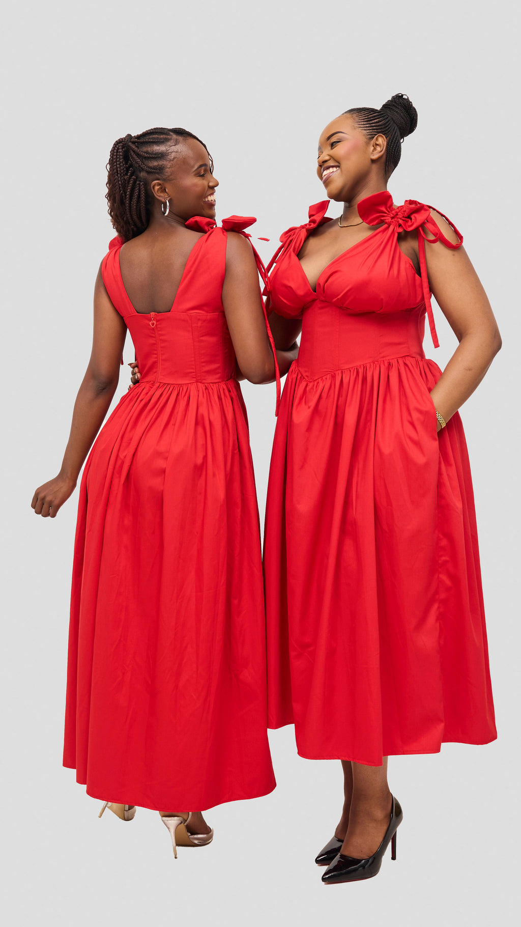 Izulu Wangechi Dress - Red