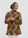 Serena 2 Top - Black Print