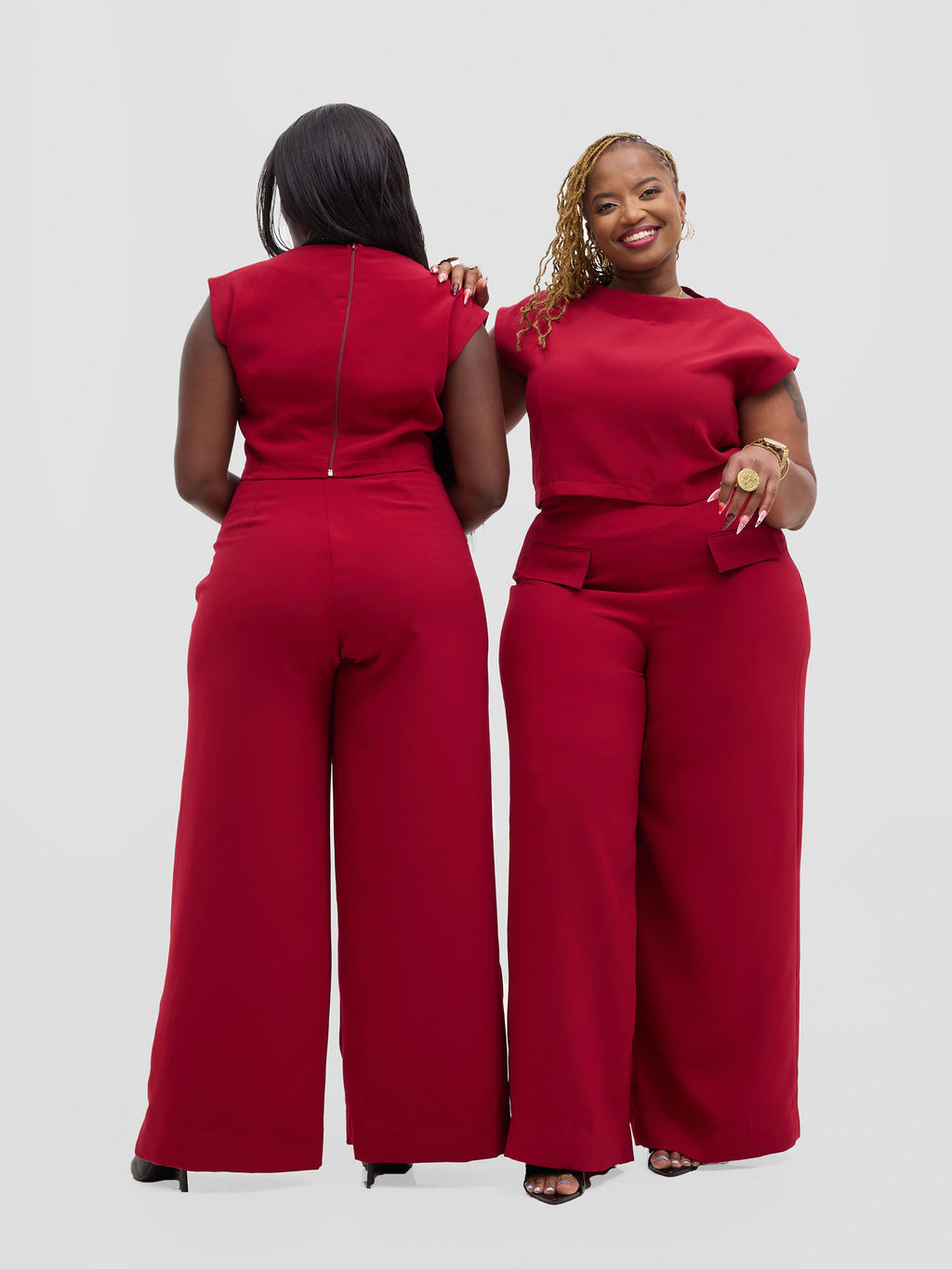 Wanjiru Pants - Wine red