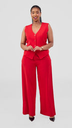 Sarah Pant Set - Red