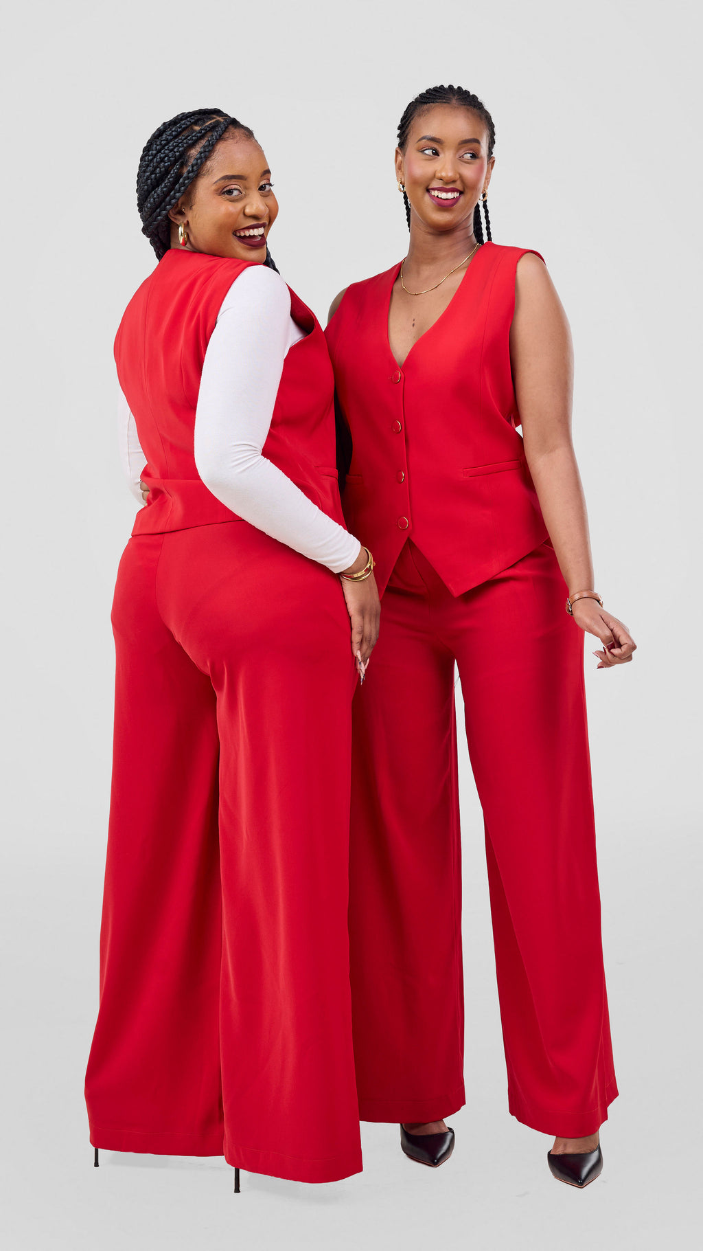 Izulu Sarah Pant Set - Red