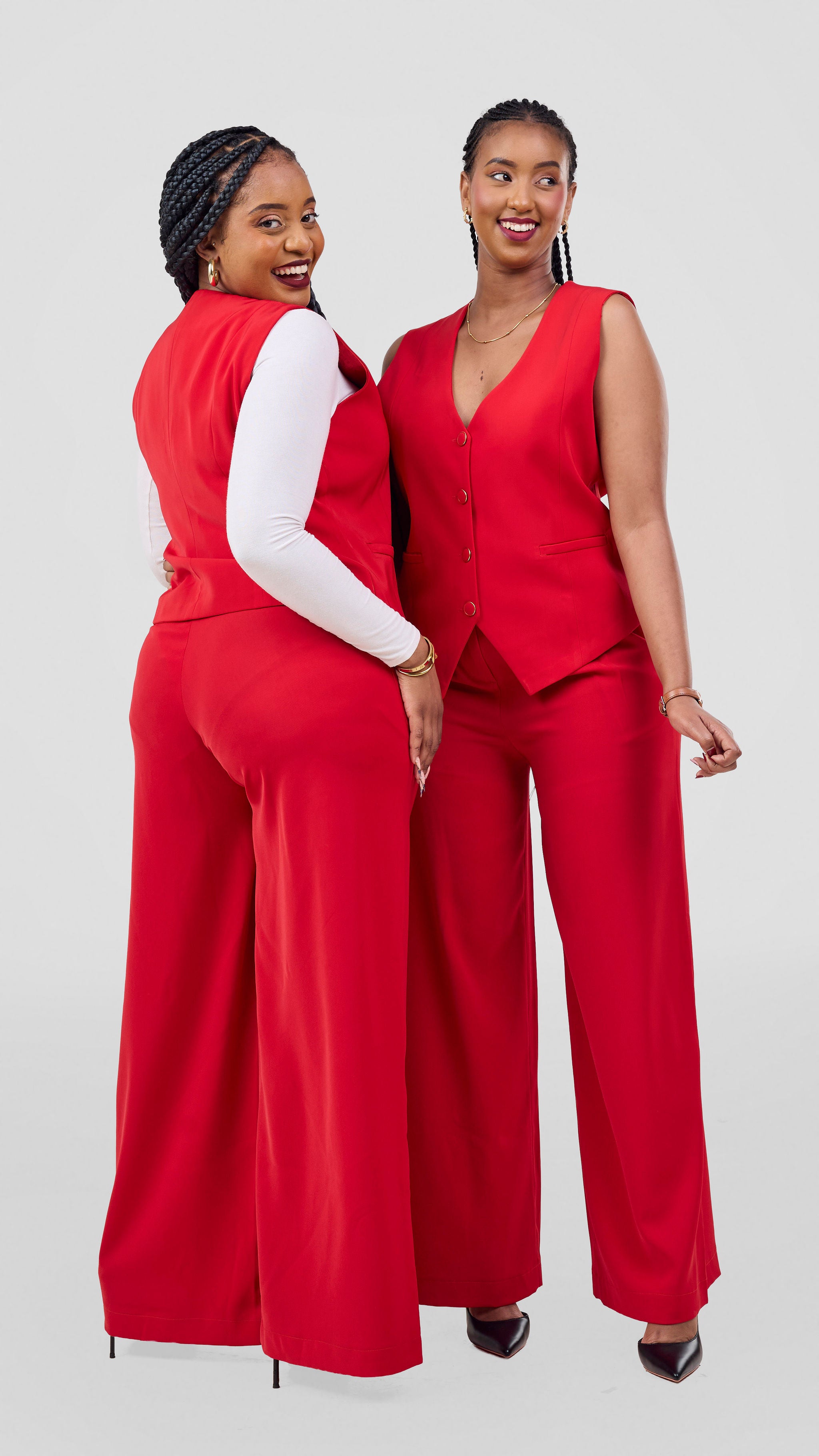 Izulu Sarah Pant Set - Red