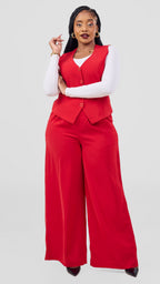 Sarah Pant Set - Red