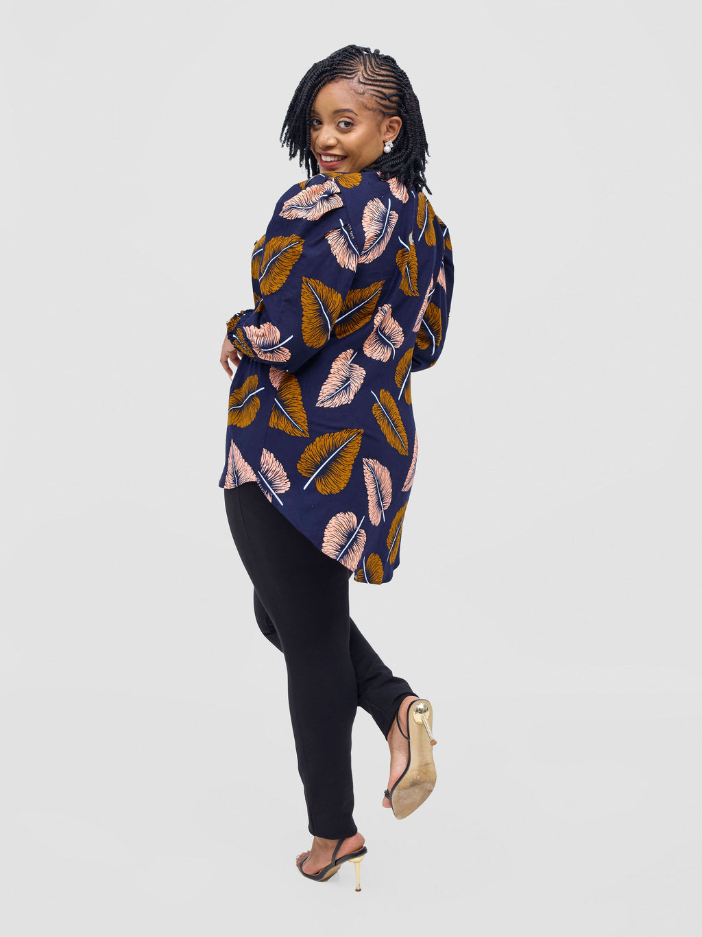 Izulu Ziwa 2 top - Navy Blue