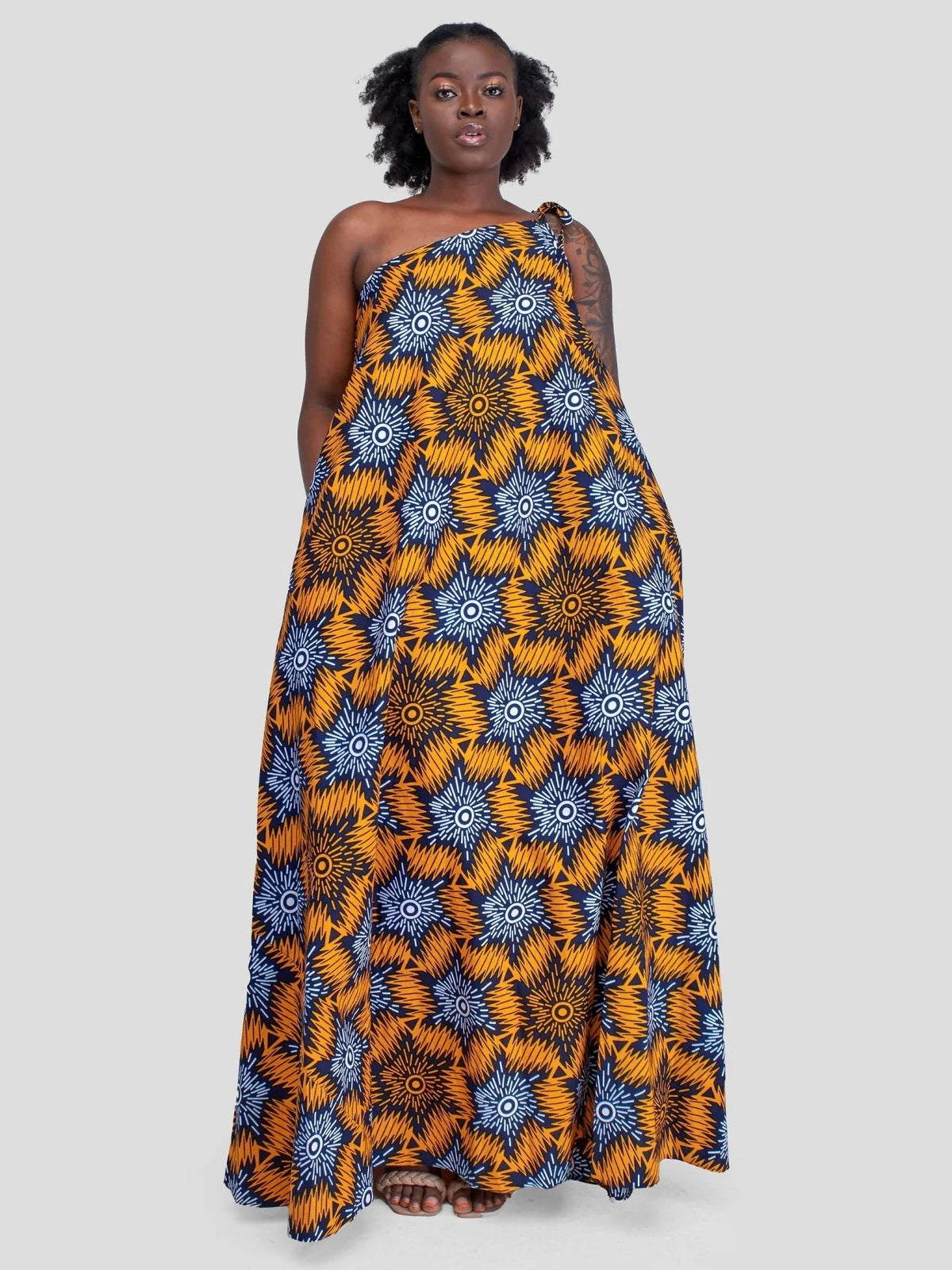 Malkia Dress - Yellow Print