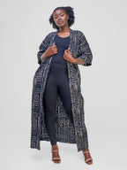 Ashanti 6 Kimono - Black Print