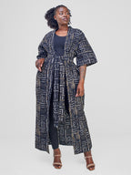 Ashanti 6 Kimono - Black Print
