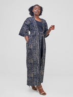 Ashanti 6 Kimono - Black Print