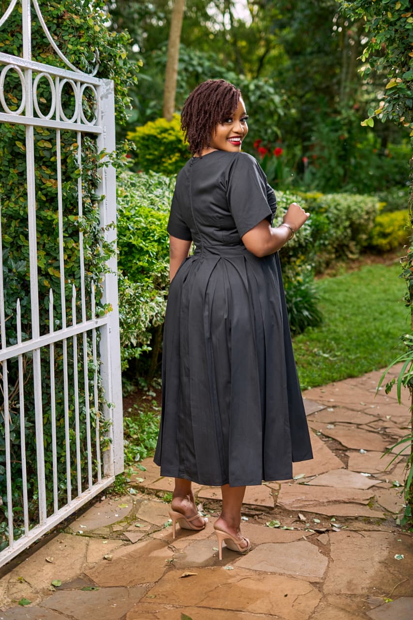 Maxwell Midi Dress - Black