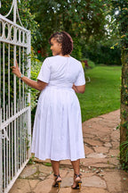 Maxwell Midi Dress - White