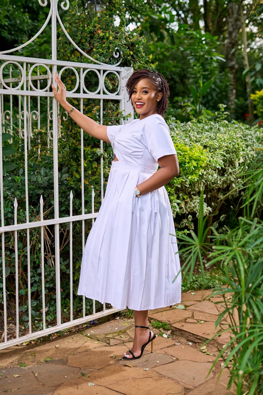 Maxwell Midi Dress - White