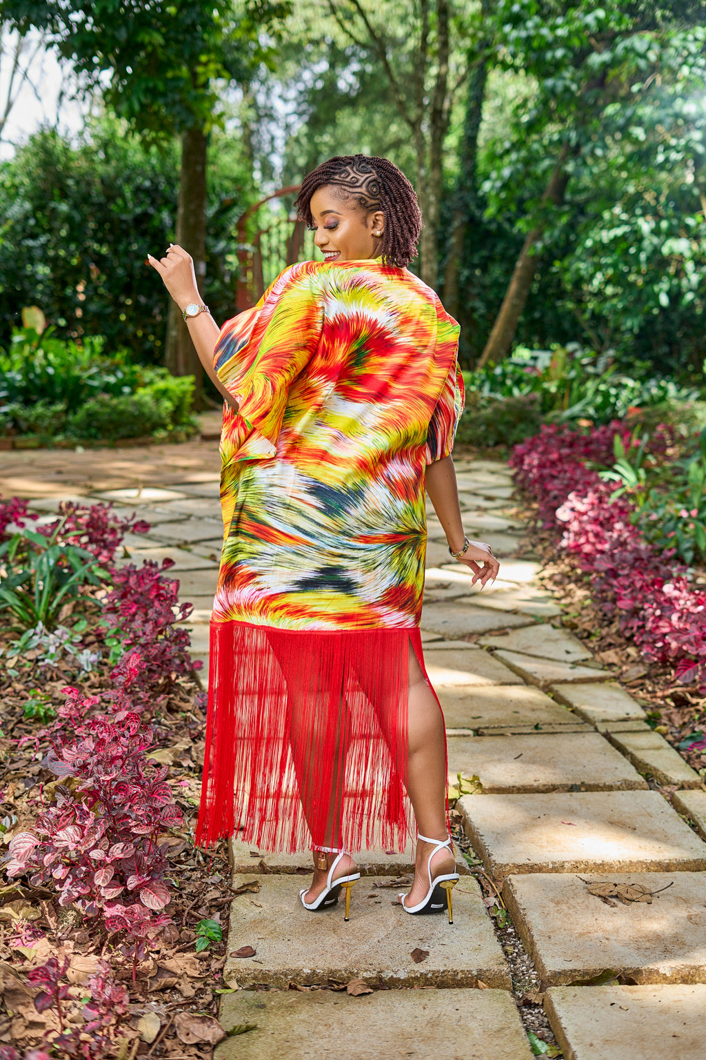 Mapia Kaftan dress - Red