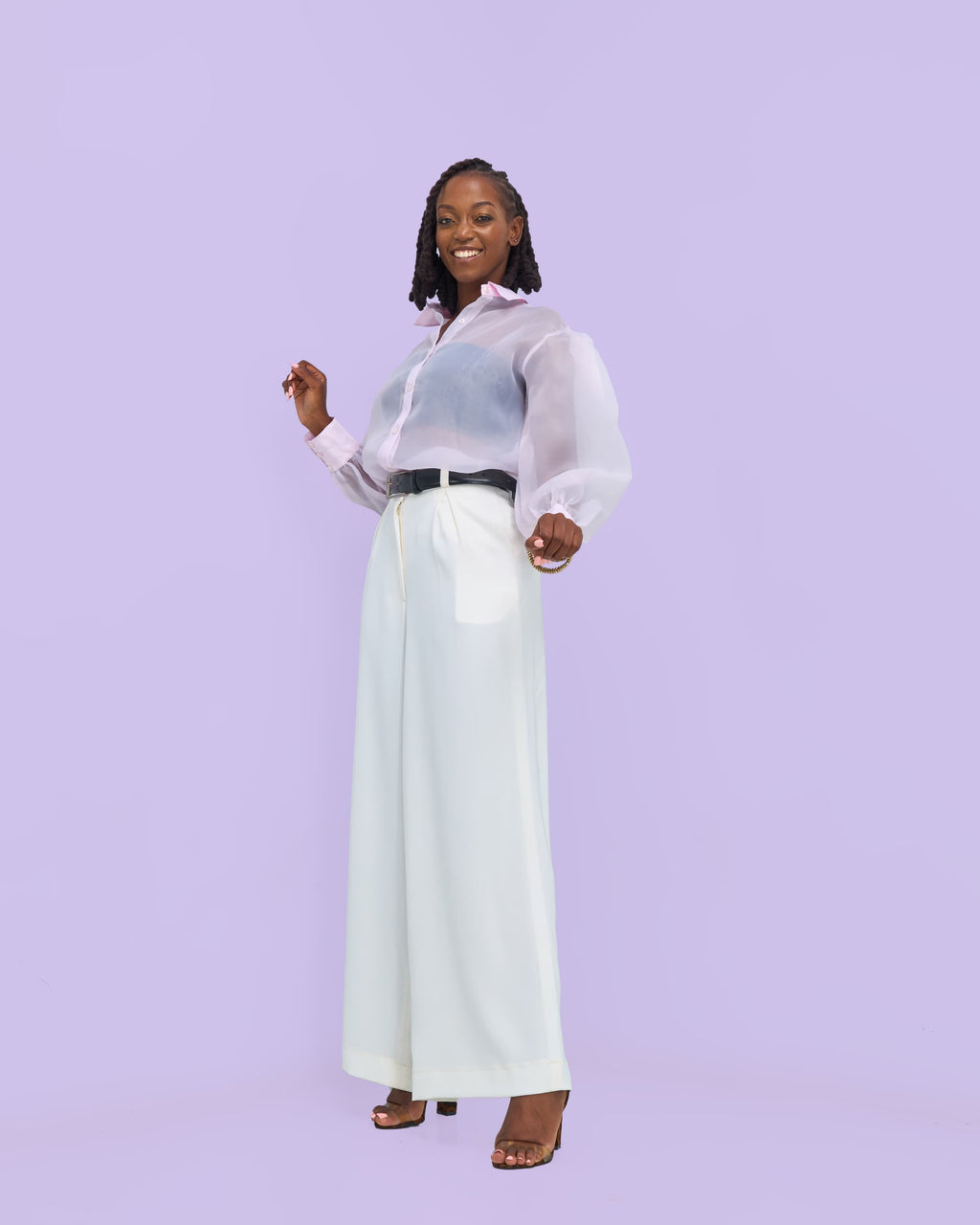 Sarah Pants - Cream white