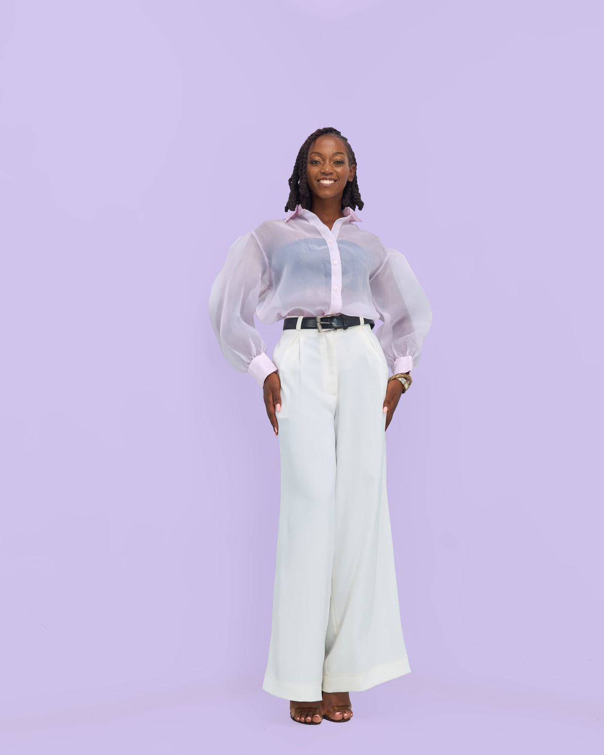 Sarah Pants - Cream white