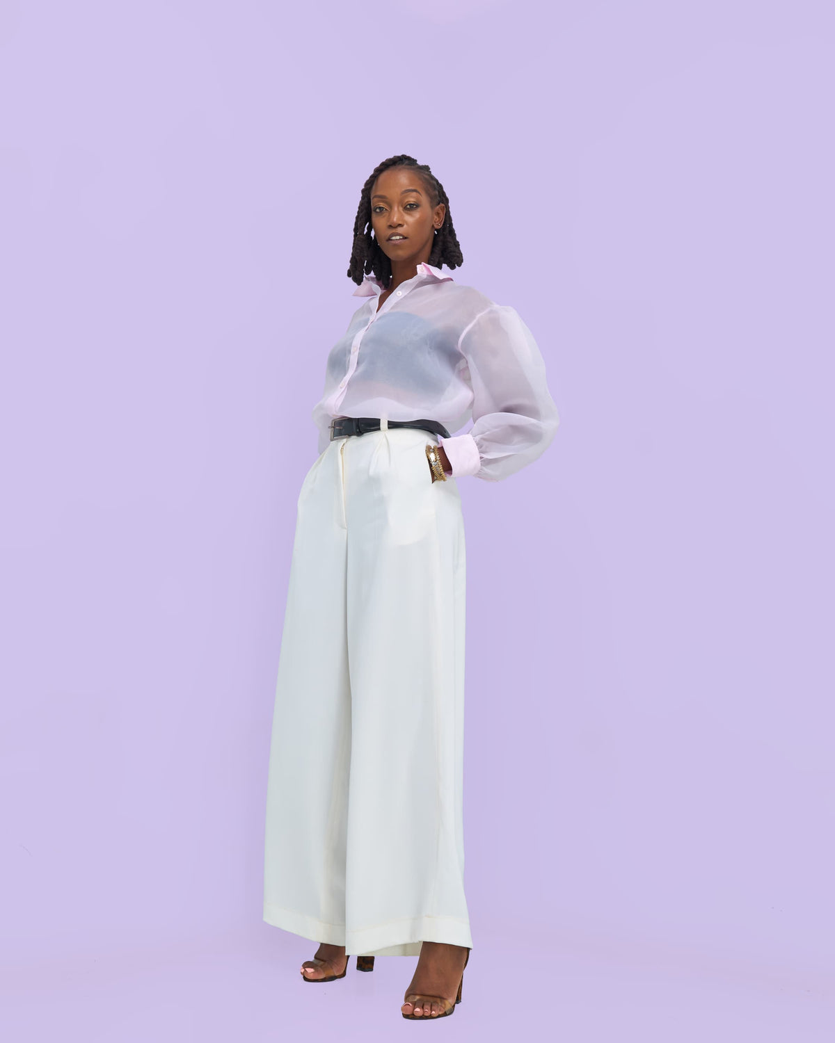 Sarah Pants - Cream white