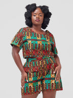 Kilulu Shorts Set - Red Print