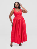 Izulu Akina dress - Red