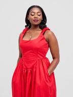 Akina dress - Red