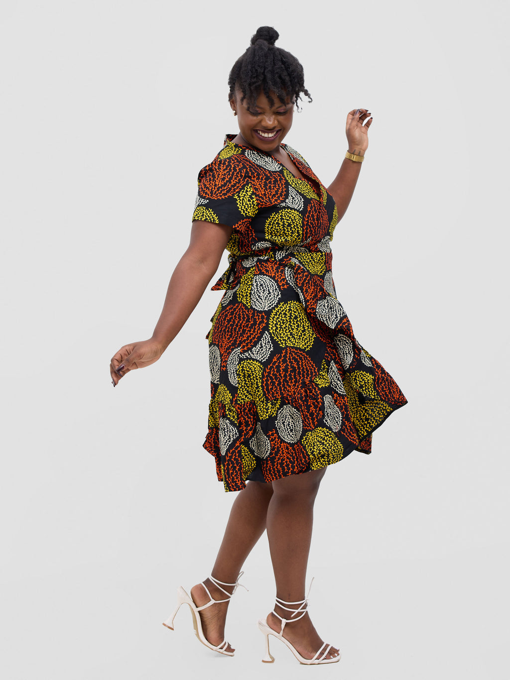 Izulu Wrap 2 Dress - Brown