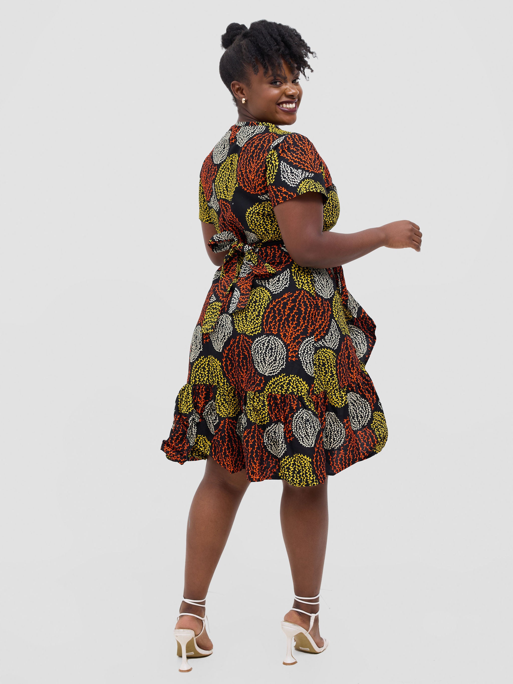 Izulu Wrap 2 Dress - Brown