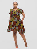 Izulu Wrap 2 Dress - Brown