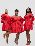 Busara Mini Dress - Red