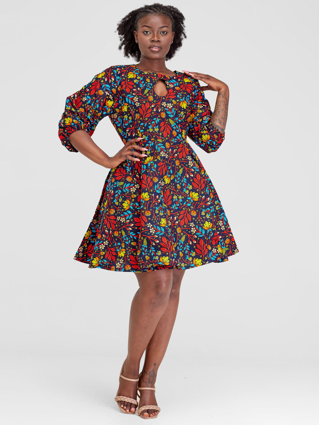 Keyhole dress - Red