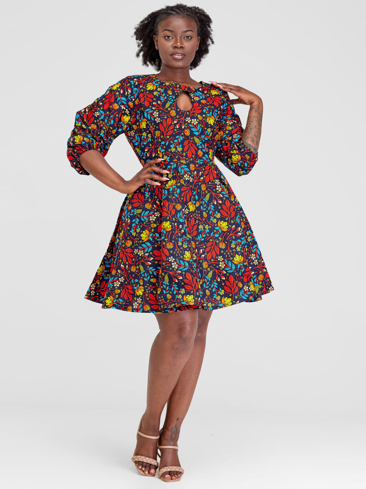 Keyhole dress - Red