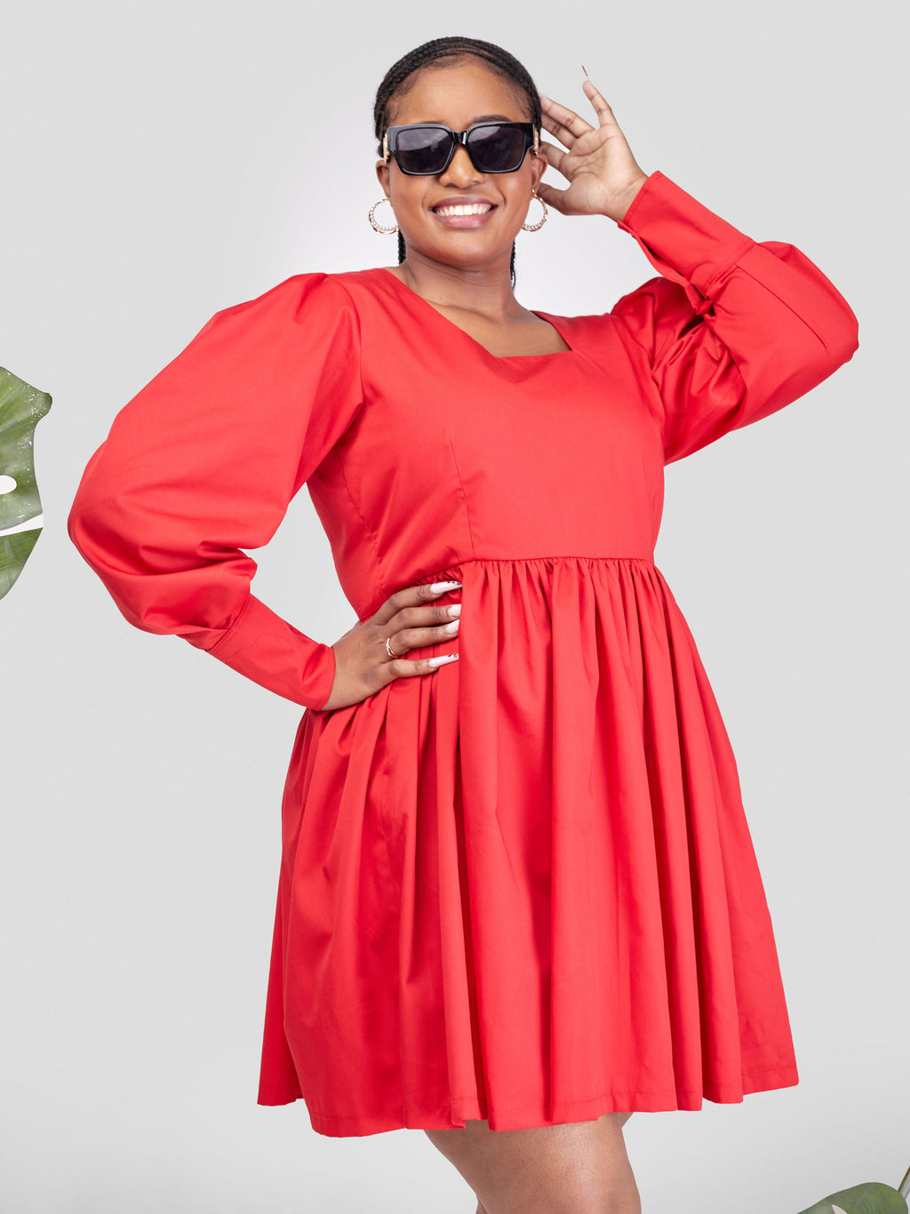 Izulu Doldol dress - Red