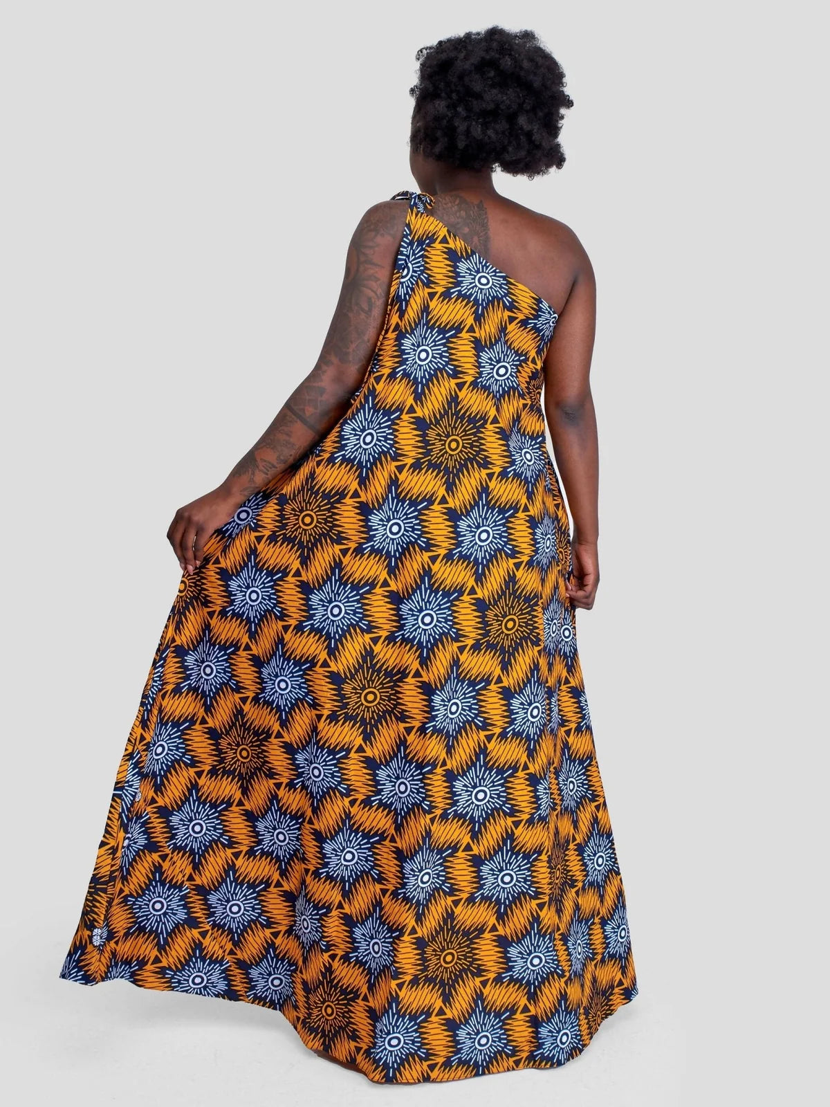 Malkia Dress - Yellow Print