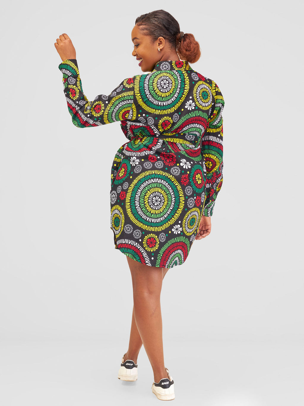 Raha 2 Dress - Green Print