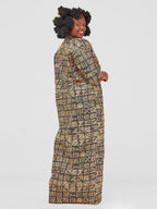 Ashanti 7 Kimono - Black Print